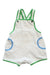 A White Sleeveless Rompers from Jacadi in size 6-12M for boy. (Front View)