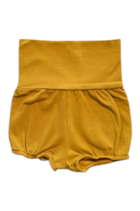 A Yellow Bloomers from Gray Label in size 3-6M for neutral. (Front View)