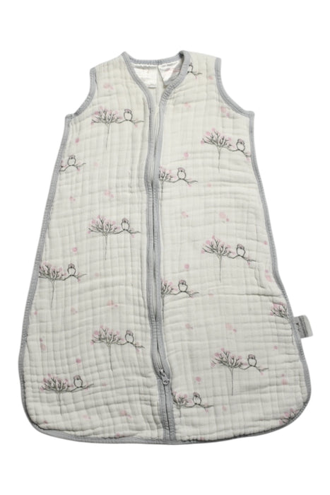 A Grey Sleepsacs from Aden & Anais in size 3-6M for girl. (Front View)