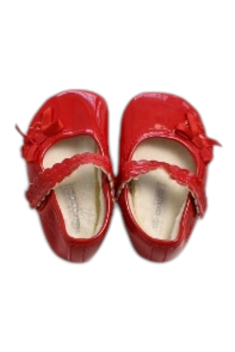 A Red Booties from Chicco in size 12-18M for girl. (Back View)