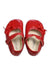 A Red Booties from Chicco in size 12-18M for girl. (Back View)