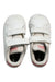A White Sneakers from Adidas in size 3T for girl. (Back View)