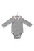 A White Long Sleeve Bodysuits from Jacadi in size 12-18M for girl. (Front View)