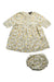A Multicolour Dress Sets from Velveteen in size 18-24M for girl. (Front View)