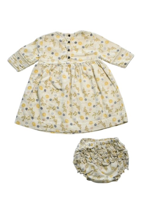 A Multicolour Dress Sets from Velveteen in size 18-24M for girl. (Back View)