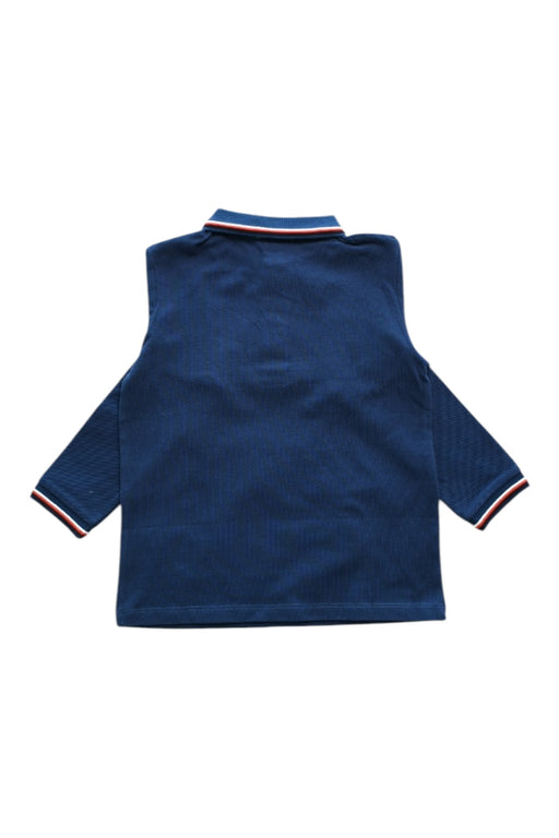 A Navy Long Sleeve Polos from Jacadi in size 6T for boy. (Back View)