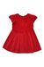 A Red Short Sleeve Dresses from Jacadi in size 3T for girl. (Back View)