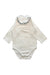 A White Long Sleeve Bodysuits from Jacadi in size 6-12M for boy. (Front View)