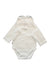 A White Long Sleeve Bodysuits from Jacadi in size 6-12M for boy. (Back View)