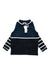 A Navy Long Sleeve Polos from Jacadi in size 6T for boy. (Front View)