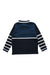 A Navy Long Sleeve Polos from Jacadi in size 6T for boy. (Back View)