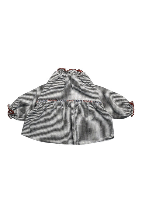 A Grey Long Sleeve Tops from Caramel in size 2T for girl. (Back View)