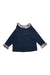 A Navy Long Sleeve Tops from Jacadi in size 3T for girl. (Back View)