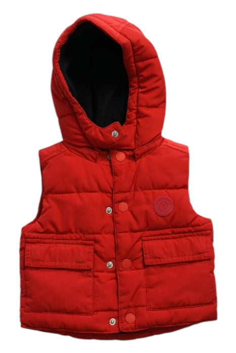 A Red Puffer/Quilted Coats & Outerwear from Jacadi in size 12-18M for boy. (Front View)