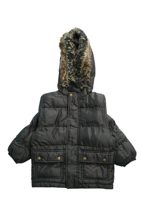 A Black Puffer/Quilted Coats & Outerwear from Petit Bateau in size 3T for boy. (Front View)