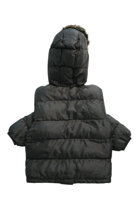 A Black Puffer/Quilted Coats & Outerwear from Petit Bateau in size 3T for boy. (Back View)