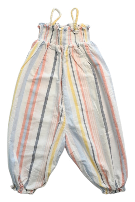 A Multicolour Sleveless Rompers from Velveteen in size 2T for girl. (Back View)