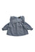 A Blue Long Sleeve Tops from Velveteen in size 12-18M for girl. (Front View)