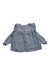 A Blue Long Sleeve Tops from Velveteen in size 12-18M for girl. (Back View)