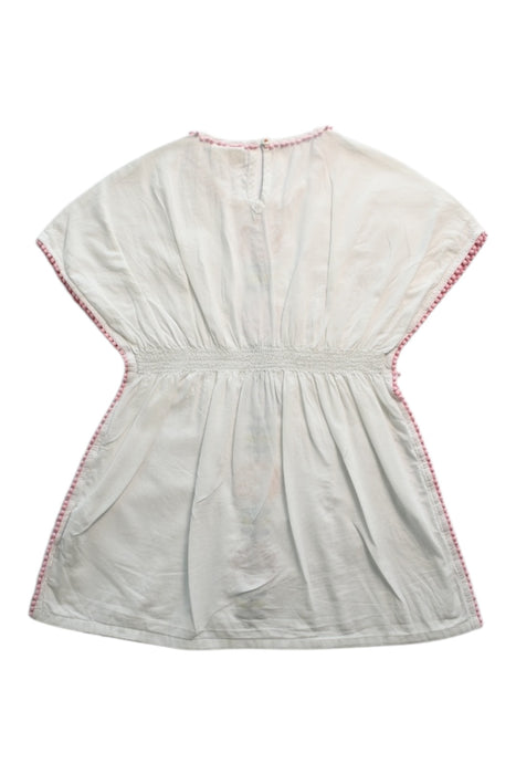 A White Short Sleeve Dresses from Boden in size 5T for girl. (Back View)