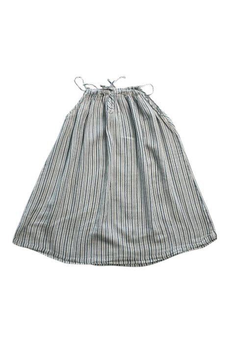 A Blue Sleeveless Dresses from Caramel in size 18-24M for girl. (Back View)