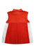 A Red Sleeveless Polos from Lacoste in size 10Y for girl. (Back View)