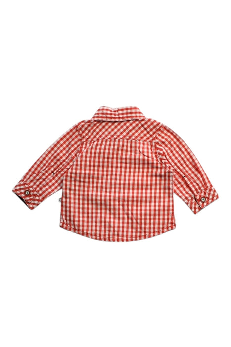 A Red Long Sleeve Shirts from Noppies in size 3-6M for boy. (Back View)