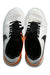 A White Cleats/Soccer Shoes from Nike in size 13Y for boy. (Back View)