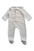 A White Long Sleeve Rompers from Jacadi in size 6-12M for girl. (Back View)