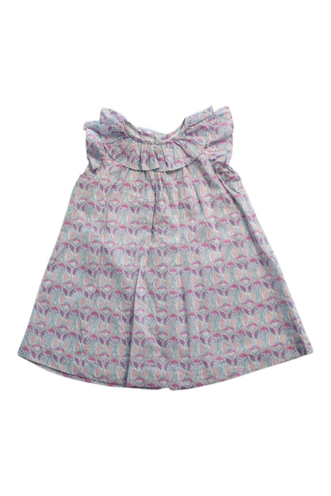 A Multicolour Sleeveless Dresses from Jacadi in size 18-24M for girl. (Back View)