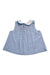A Blue Sleeveless Tops from Jacadi in size 18-24M for girl. (Back View)