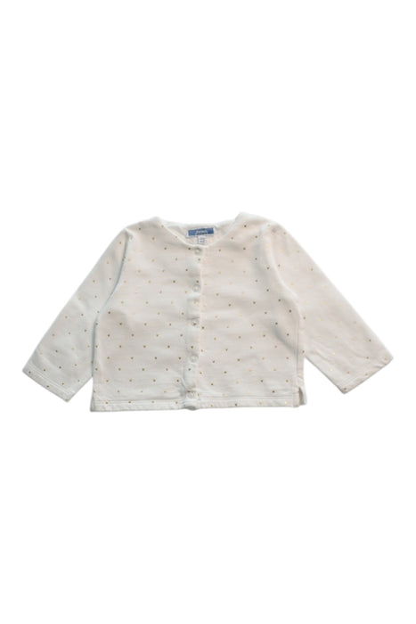 A White Cardigans from Jacadi in size 12-18M for girl. (Front View)