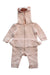 A Pink Long Overalls from Baker by Ted Baker in size 0-3M for girl. (Front View)