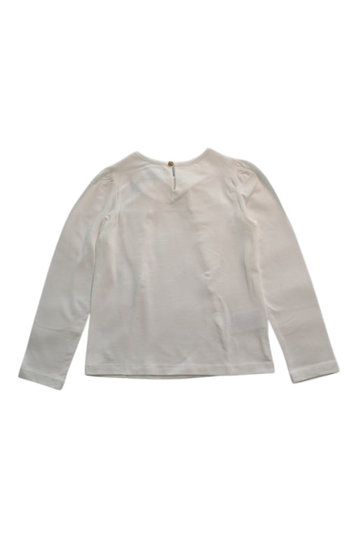 A White Long Sleeve Tops from Abel & Lula in size 6T for girl. (Back View)