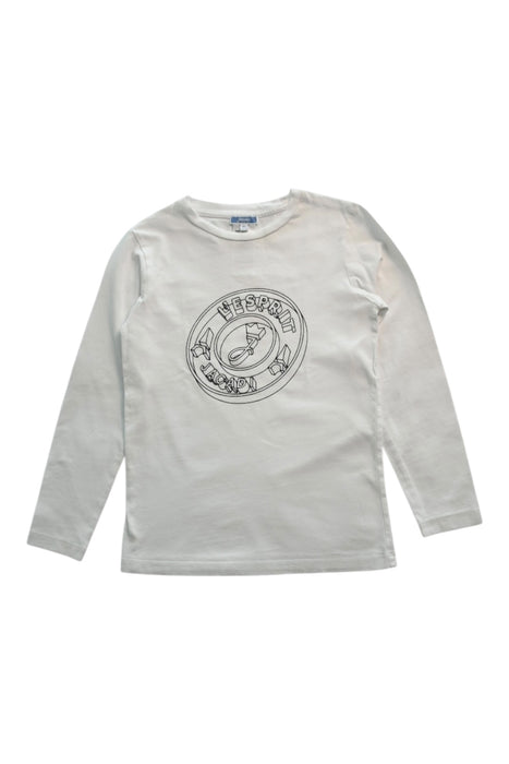 A White Long Sleeve T Shirts from Jacadi in size 8Y for boy. (Front View)