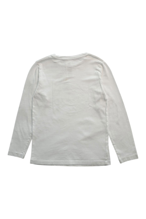 A White Long Sleeve T Shirts from Jacadi in size 8Y for boy. (Back View)