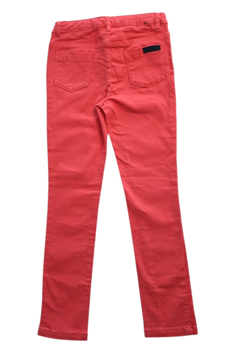 A Red Casual Pants from Jacadi in size 6T for girl. (Back View)