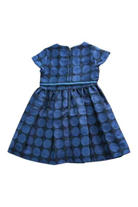 A Blue Short Sleeve Dresses from Jacadi in size 8Y for girl. (Back View)