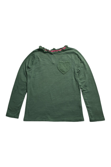 A Green Long Sleeve Tops from Boden in size 9Y for girl. (Front View)