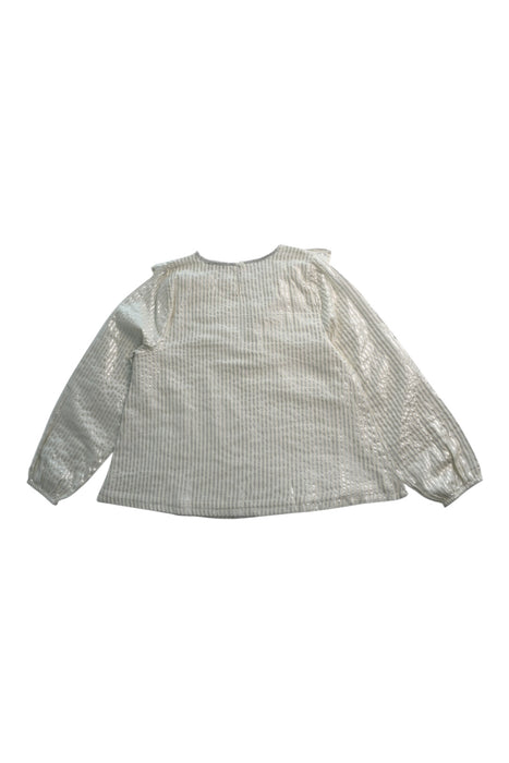 A Ivory Long Sleeve Tops from Wild & Gorgeous in size 8Y for girl. (Back View)