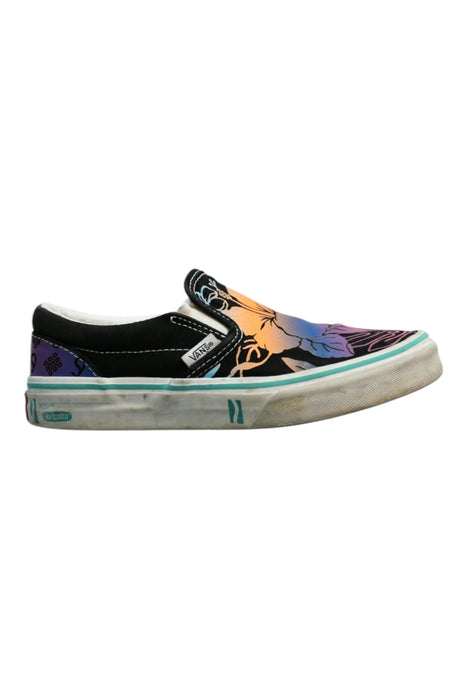 A Multicolour Slip Ons from Vans in size 9Y for girl. (Front View)