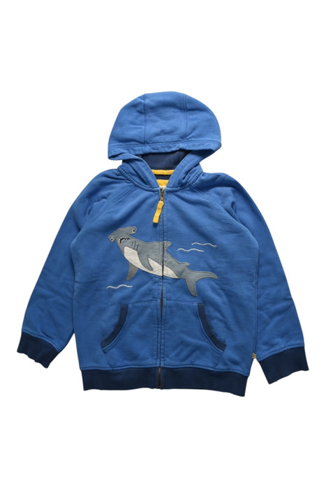 A Blue Hooded Sweatshirts from Frugi in size 9Y for boy. (Front View)