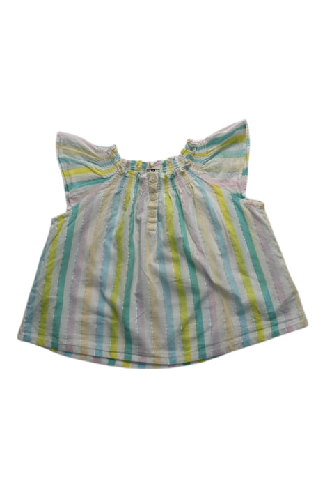 A Multicolour Sleeveless Tops from Bonton in size 3T for girl. (Front View)