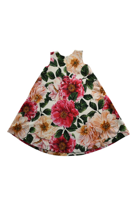 A Multicolour Sleeveless Dresses from Dolce & Gabbana in size 3T for girl. (Back View)