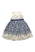 A White Sleeveless Dresses from Kumikyoku in size 6T for girl. (Back View)