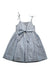 A Blue Sleeveless Dresses from Origami in size 5T for girl. (Back View)