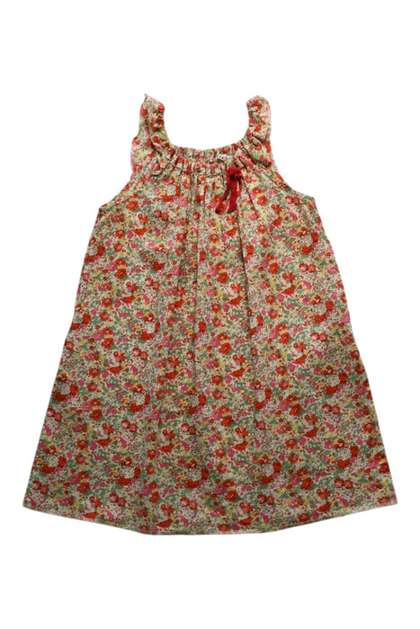 A Multicolour Sleeveless Dresses from Bonpoint in size 6T for girl. (Front View)