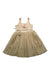 A Beige Sleeveless Dresses from Bardot Junior in size 4T for girl. (Front View)