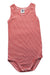 A Red Sleeveless Bodysuits from Petit Bateau in size 18-24M for neutral. (Front View)