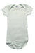 A Ivory Short Sleeve Bodysuits from Petit Bateau in size 12-18M for neutral. (Front View)
